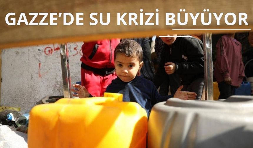 Gazze'de 500 bin kişi içme suyundan mahrum kaldı