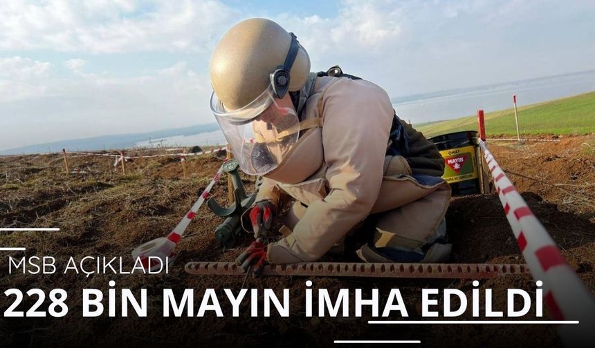MSB açıkladı: 228 bin mayın imha edildi