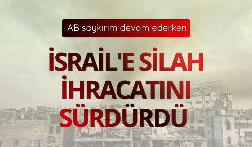 AB soykırım devam ederken İsrail'e silah ihracatını sürdürdü