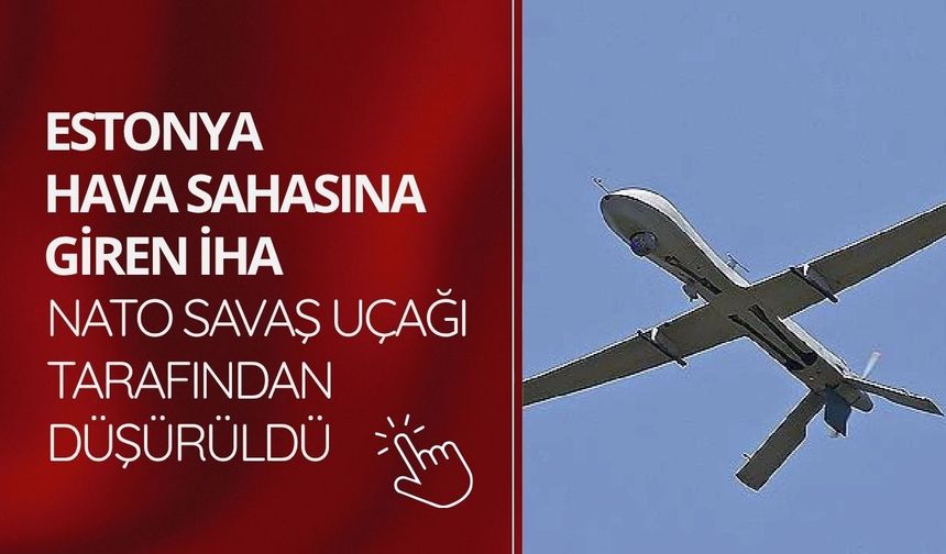 Estonya hava sahasına giren İHA, NATO savaş uçağı tarafından düşürüldü