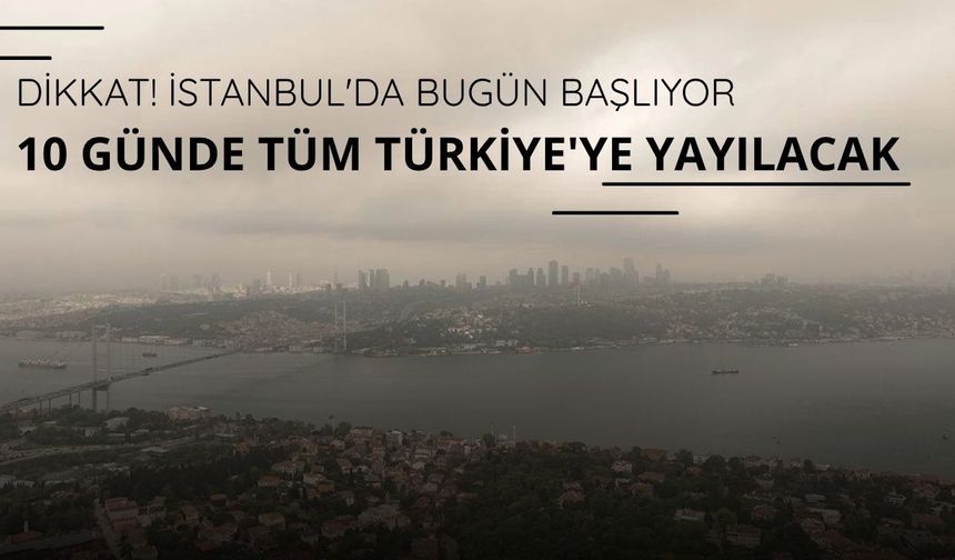 Çöl tozu 10 günde tüm Türkiye'ye yayılacak