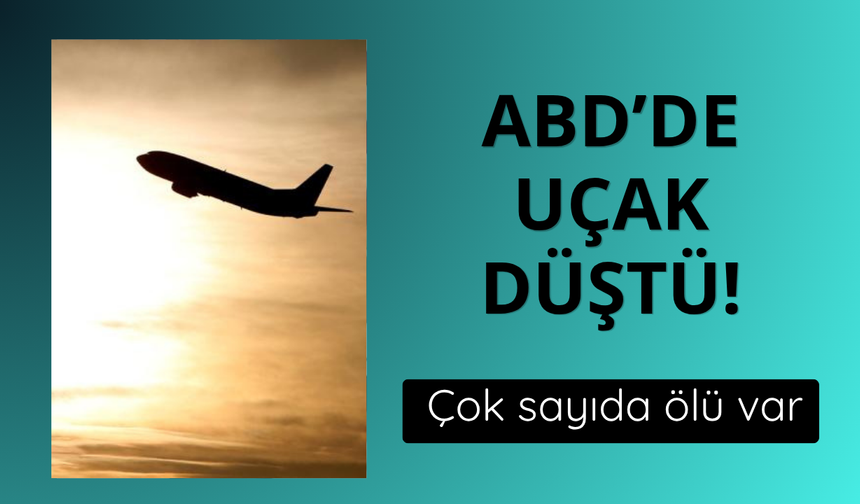 ABD'de uçak düştü! Çok sayıda ölü var