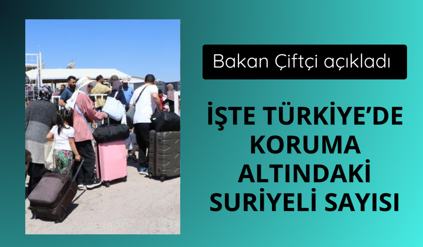 Türkiye'de geçici koruma altında olan Suriyeli sayısı açıklandı