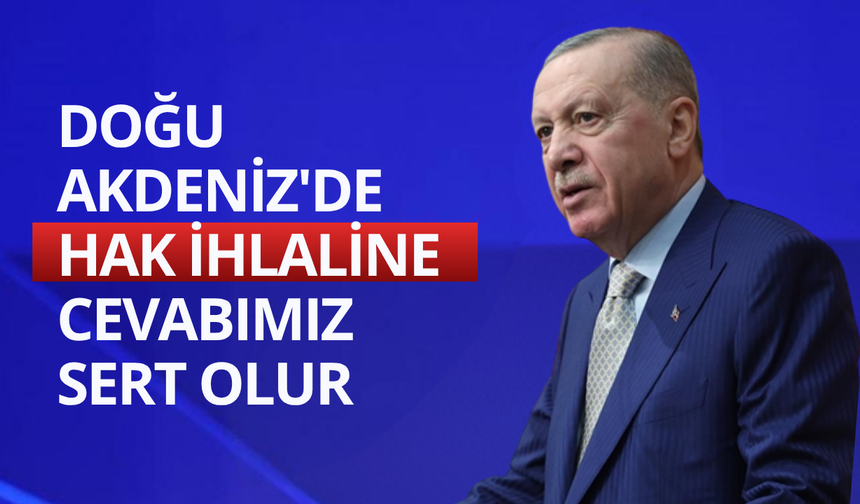 Başkan Erdoğan: Doğu Akdeniz'de hak ihlaline cevabımız sert olur