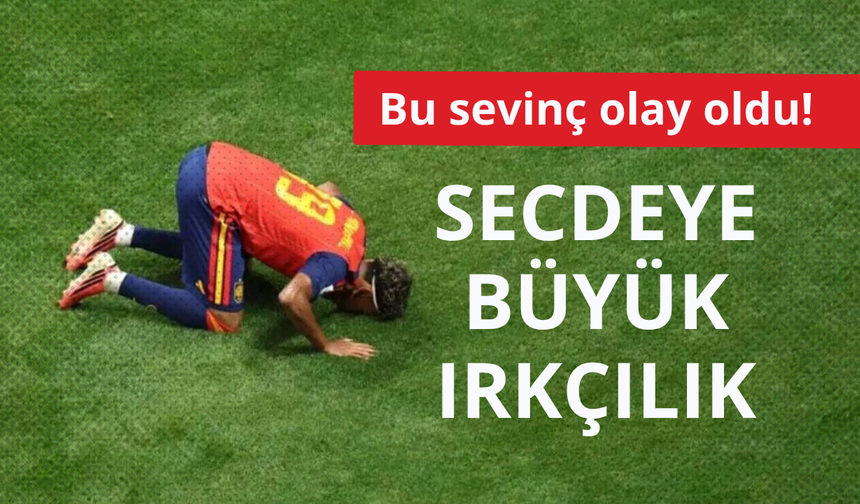 Bu sevinç olay oldu! Secdeye büyük ırkçılık