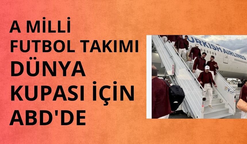 A Milli Futbol Takımı Dünya Kupası için ABD'de