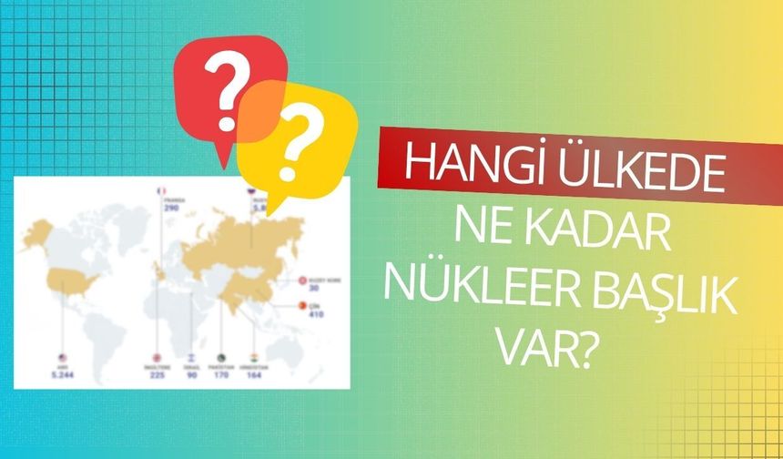 Hangi ülkede ne kadar nükleer başlık var?
