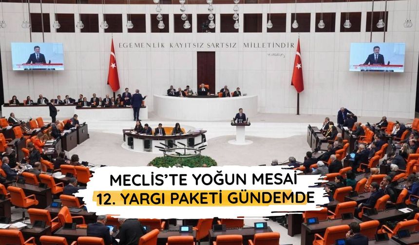Meclis’te yoğun mesai: 12. Yargı Paketi gündemde