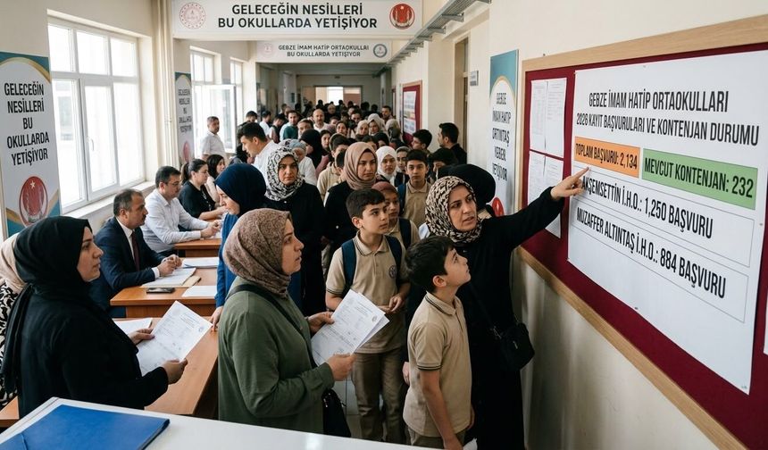 Gebze'de İmam Hatip Ortaokullarına rekor talep: Kontenjanlar yetersiz kalıyor