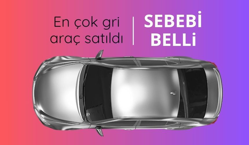 En çok gri otomobil satıldı