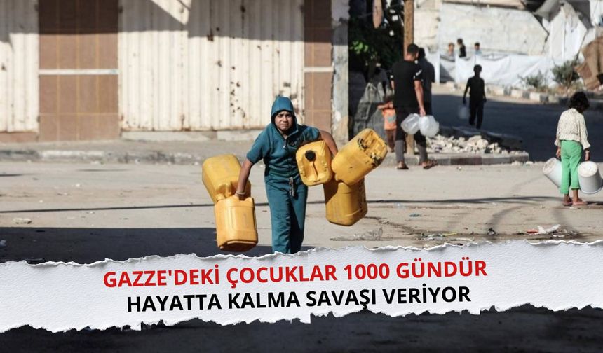 Gazze'deki çocuklar 1000 gündür hayatta kalma savaşı veriyor