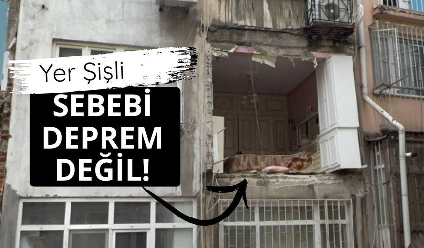 Şişli'de bir dairenin odasının duvarı yıkıldı
