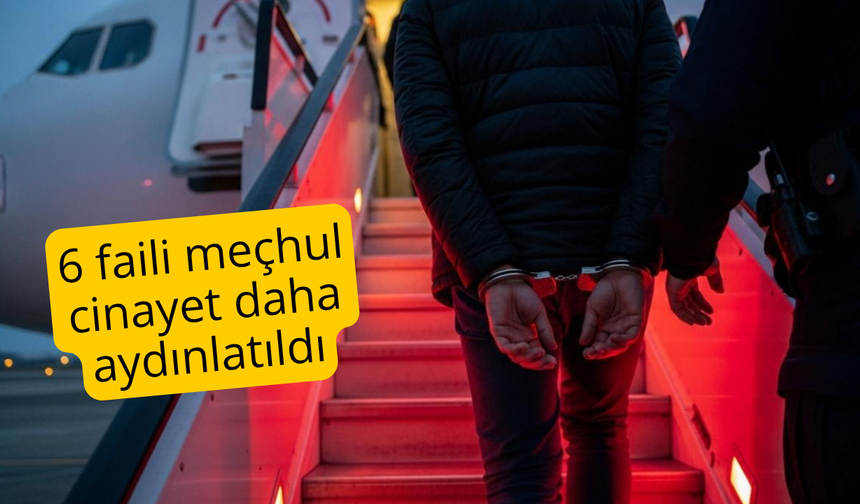 6 faili meçhul cinayet daha aydınlatıldı