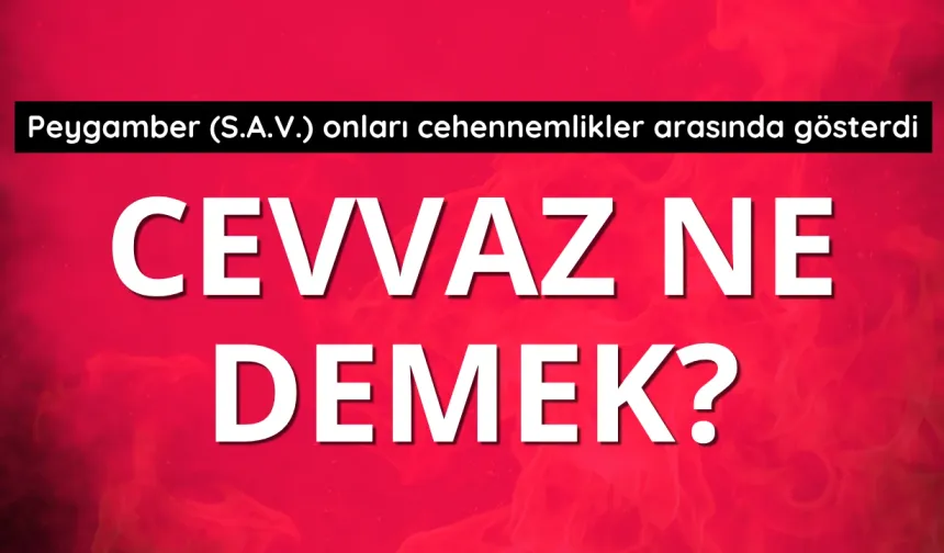 Cevvaz ne demek?