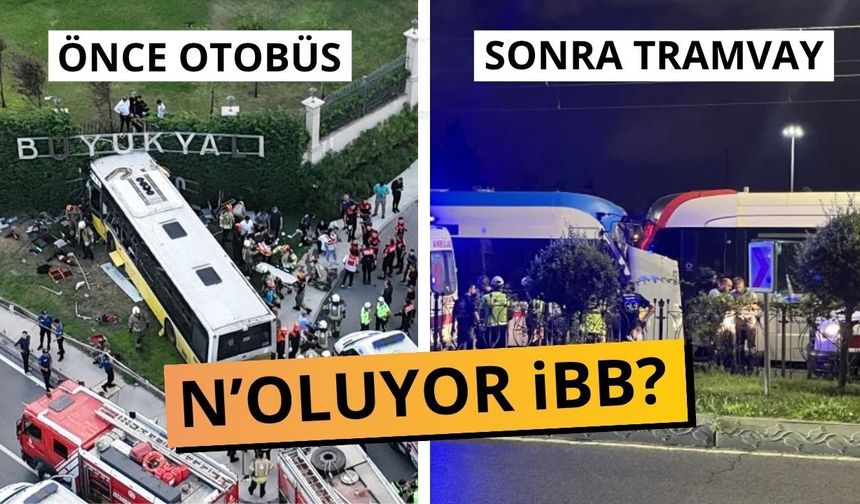 Zeytinburnu'nda iki tramvay çarpıştı