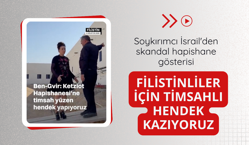 Soykırımcı Ben-Gvir: Filistinliler için timsahlı hendek kazıyoruz