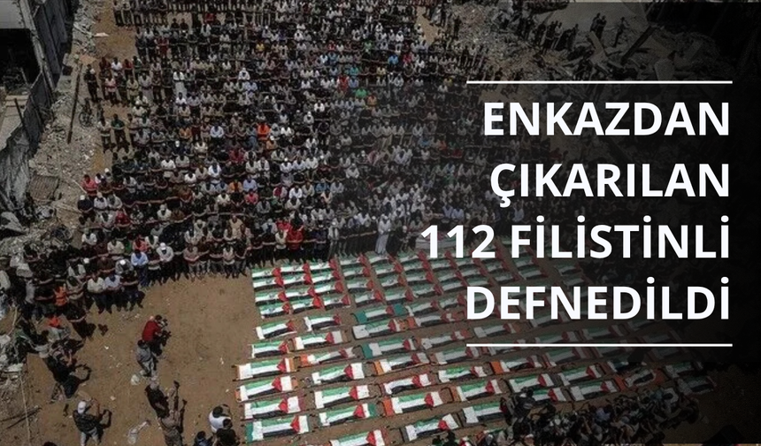 Enkazdan çıkarılan 112 Filistinli defnedildi