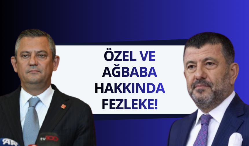 Özgür Özel ve Veli Ağbaba hakkında fezleke