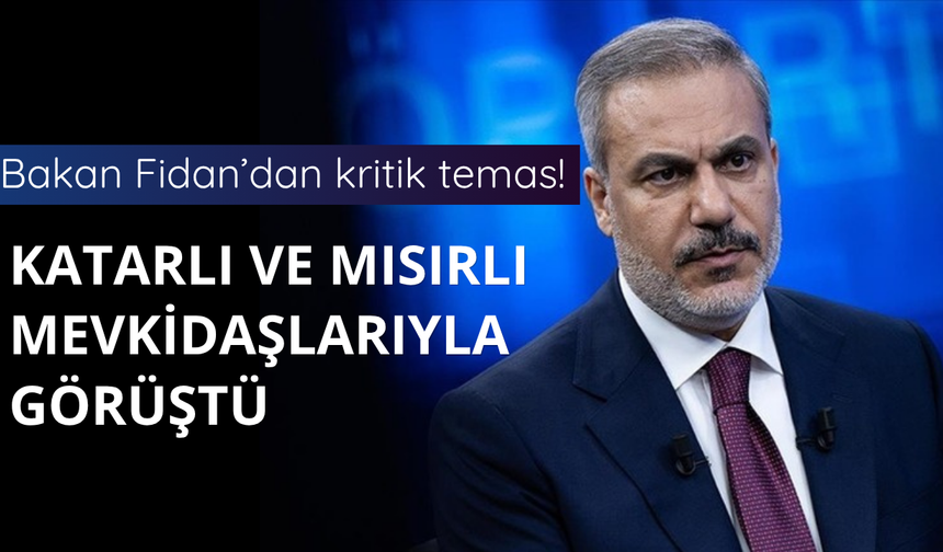 Bakan Fidan'dan kritik temas
