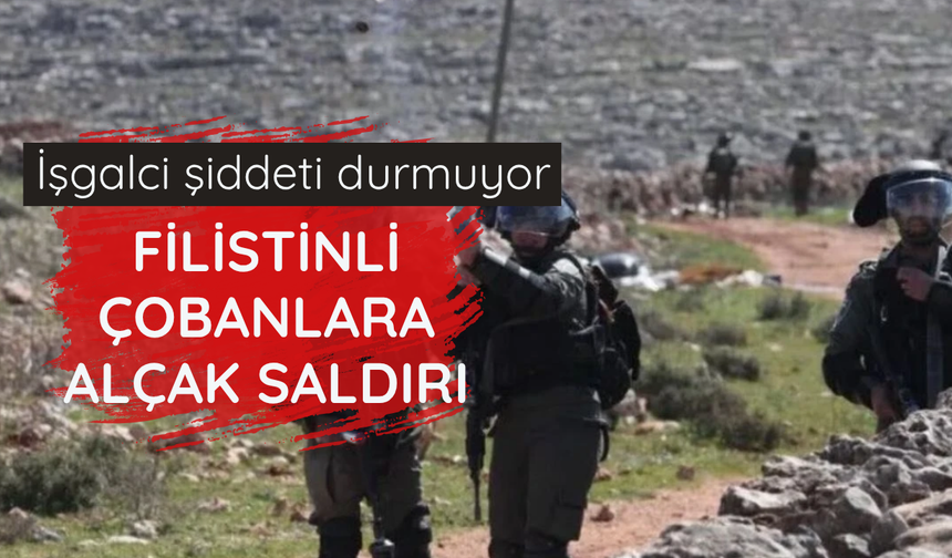 İşgalci şiddeti durmuyor: Filistinli çobanlara alçak saldırı