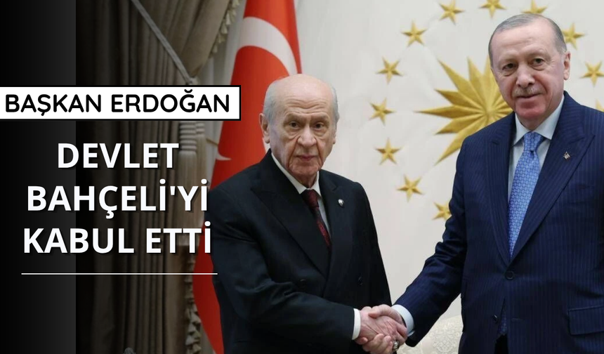 Cumhurbaşkanı Erdoğan, Devlet Bahçeli'yi kabul etti