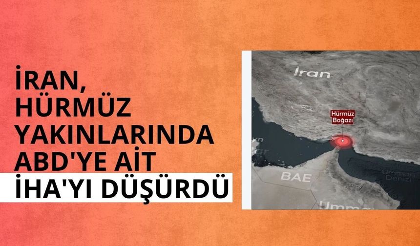 İran, Hürmüz yakınlarında ABD'ye ait İHA'yı düşürdü