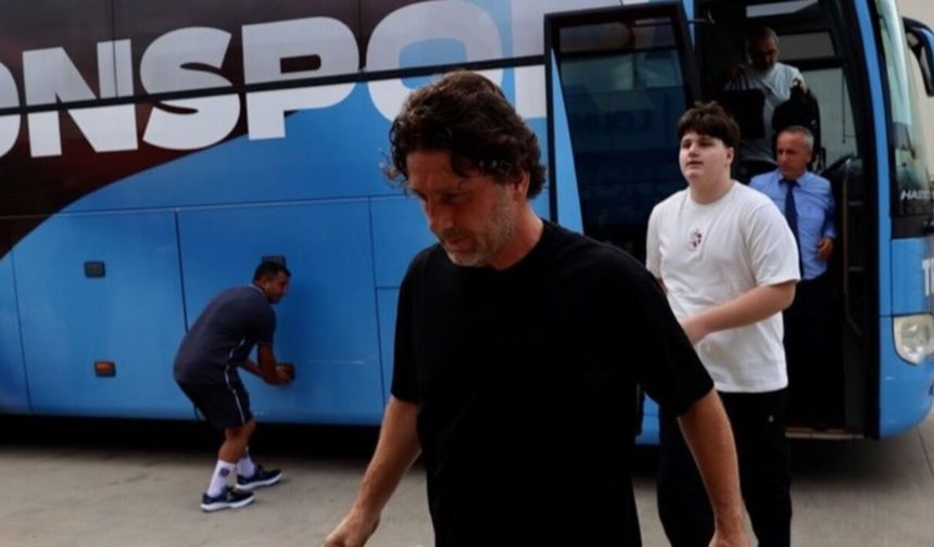 Trabzonspor, Göztepe ile oynayacağı maç için İzmir’de