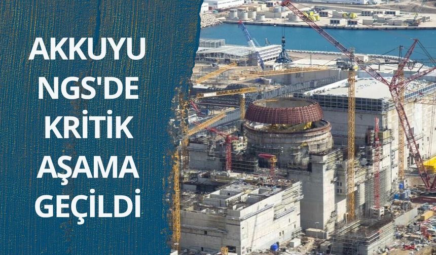 Akkuyu NGS'de kritik aşama geçildi