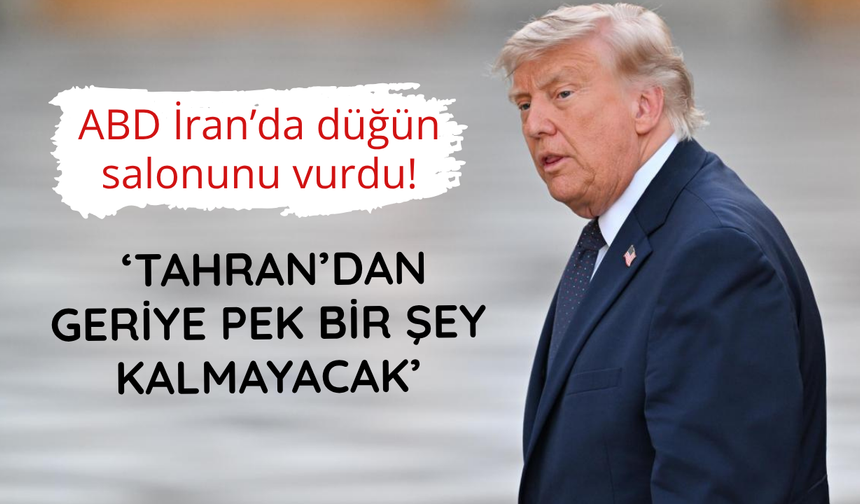 ABD İran'da düğün salonunu vurdu!
