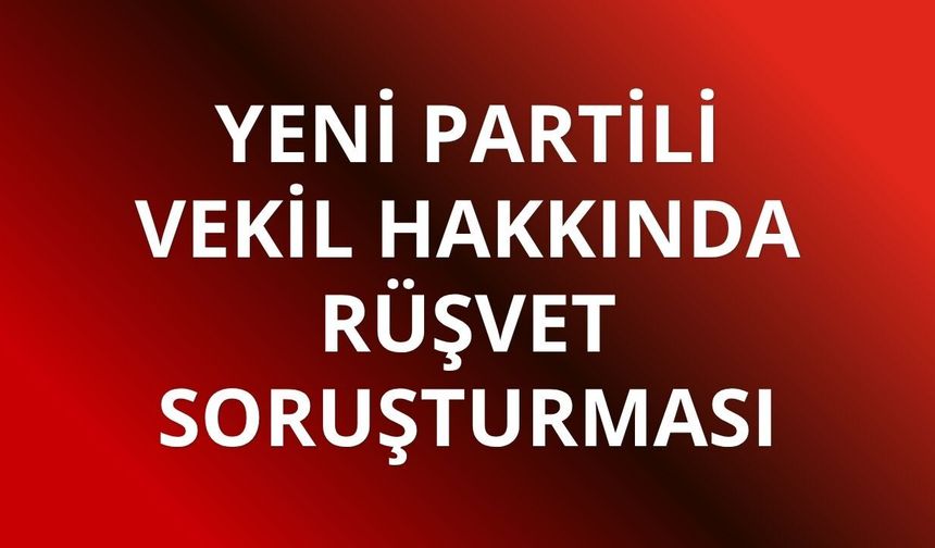 Yeni Parti Milletvekili Mustafa Erdem hakkında soruşturma