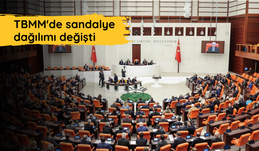 TBMM'de sandalye dağılımı değişti