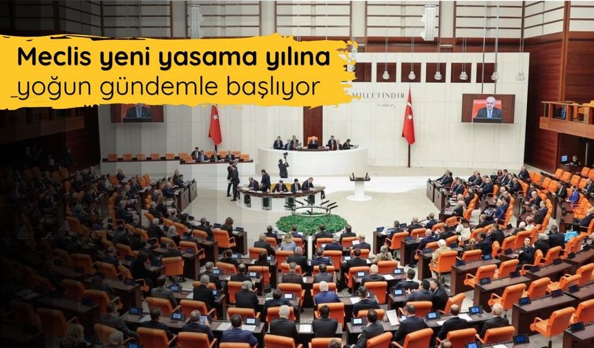 Meclis yeni yasama yılına yoğun gündemle başlıyor