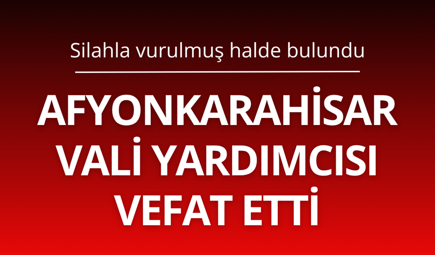 Afyonkarahisar Vali Yardımcısı silahla vurulmuş halde bulundu