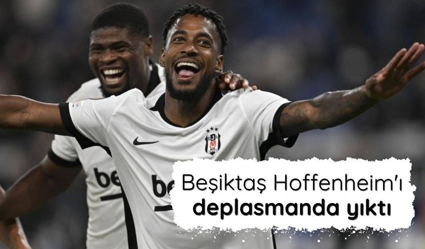 Beşiktaş Hoffenheim'ı deplasmanda yıktı