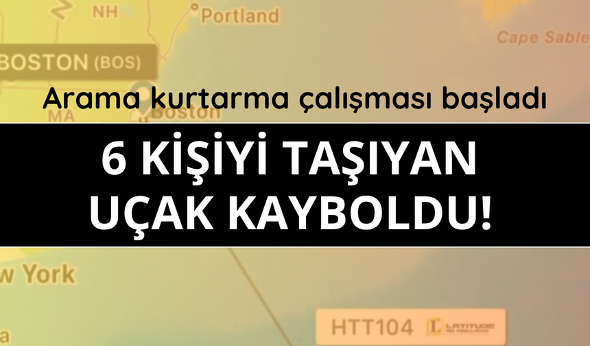 6 kişiyi taşıyan uçak kayboldu
