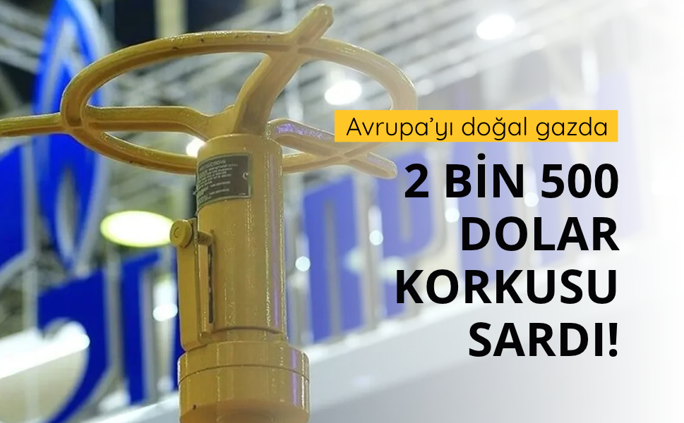 Gazprom'dan Avrupa'da doğal gaz için '2 bin 500 dolar' tahmini