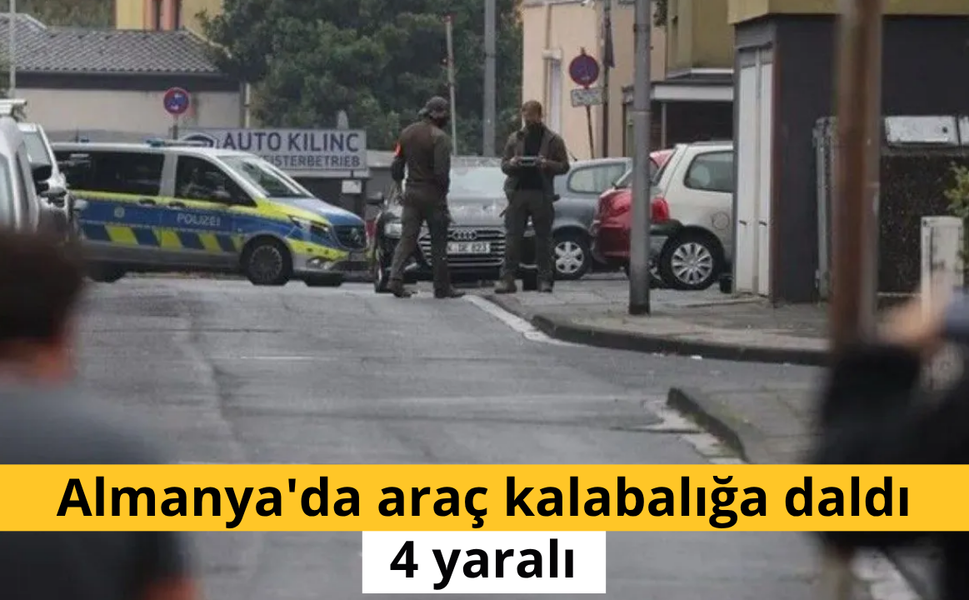 Almanya'da araç kalabalığa daldı: 4 yaralı