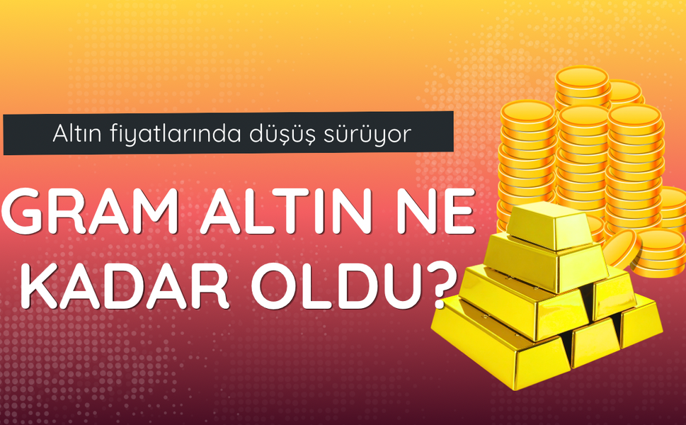 Altın fiyatlarında düşüş sürüyor: Gram altın ne kadar oldu?