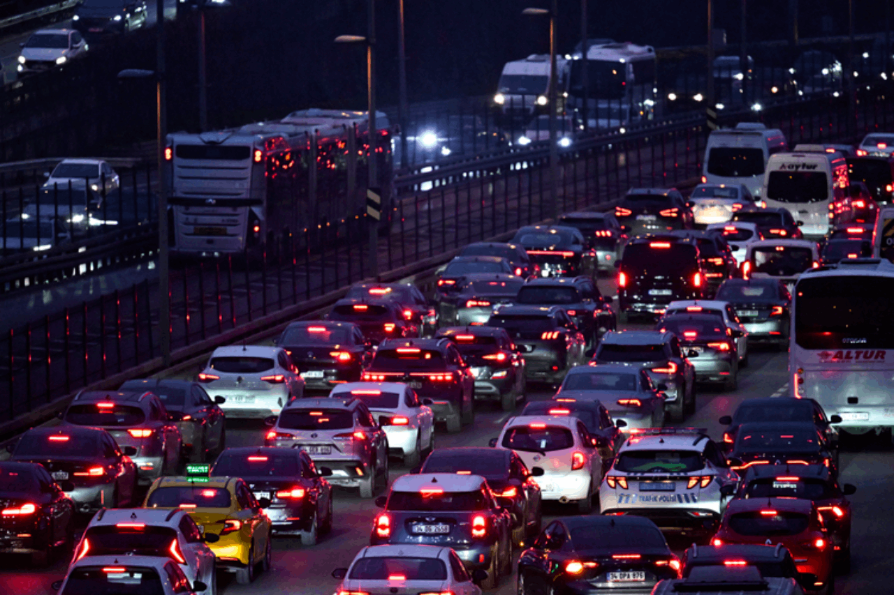İstanbul'da trafik yoğunluğu
