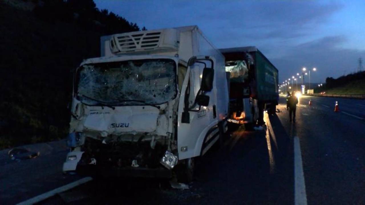 Kuzey Marmara Otoyolu'nda zincirleme kaza!