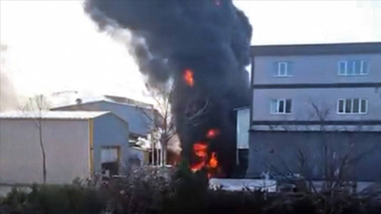 Tuzla'da fabrika yangını