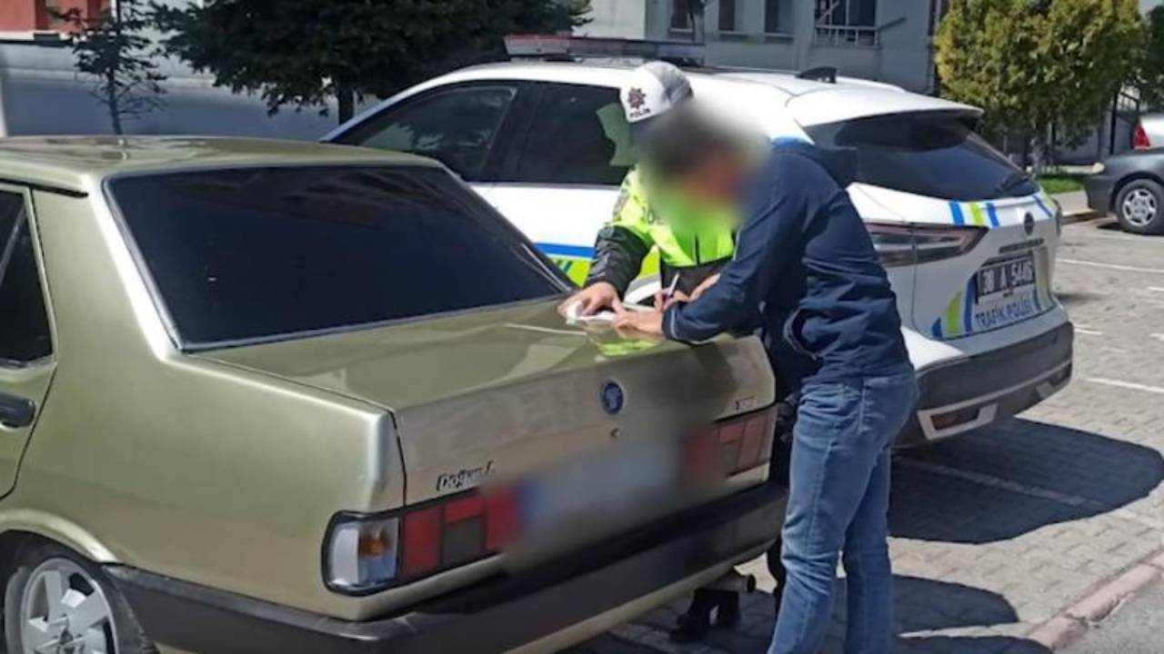 Kayseri'de drift atan sürücüye ceza