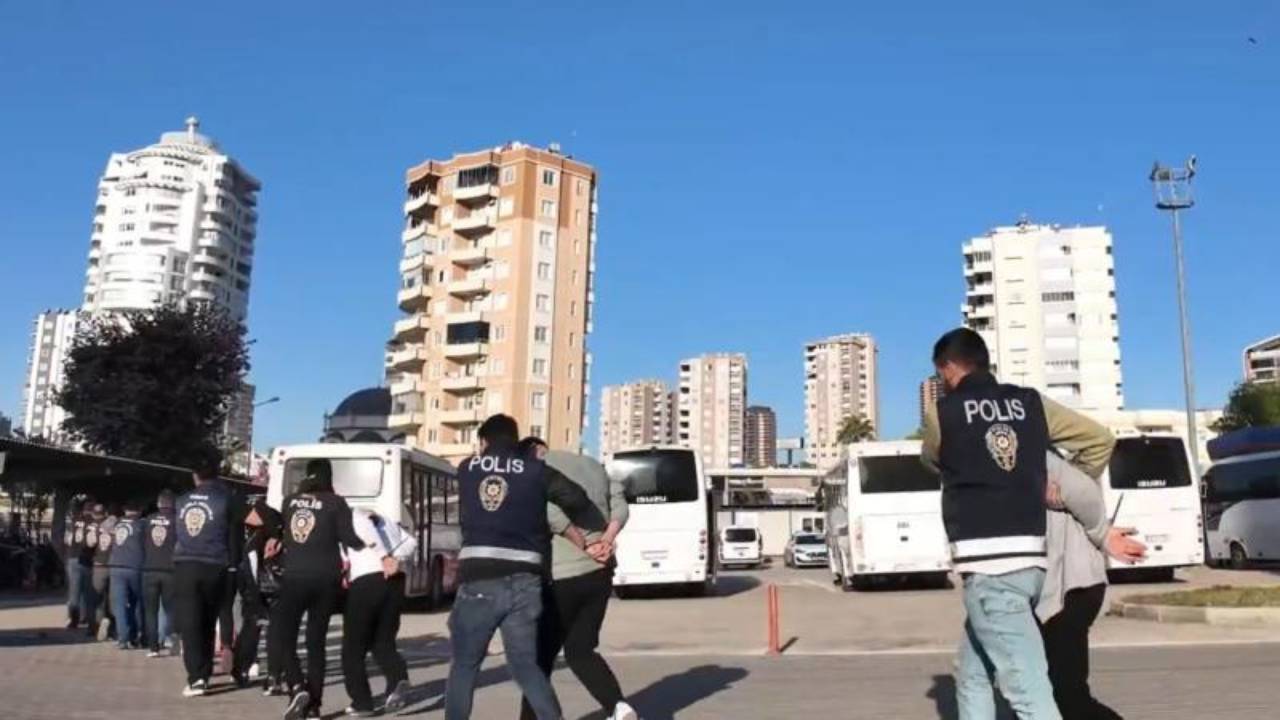 Mersin merkezli 20 ilde operasyon: 182 şüpheli yakalandı
