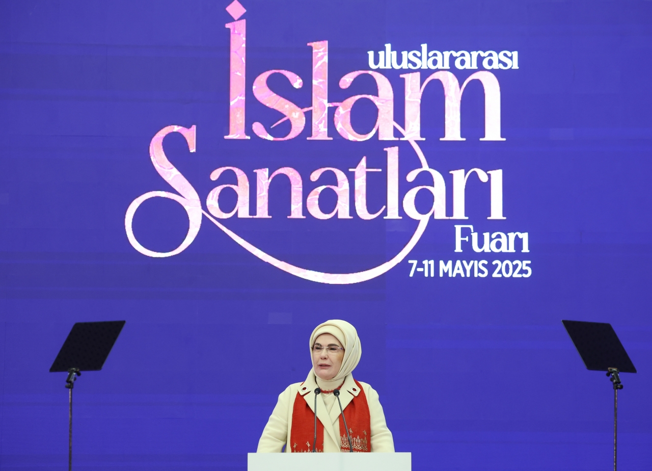 Emine Erdoğan "Uluslararası İslam Sanatları Fuarı"nda konuştu