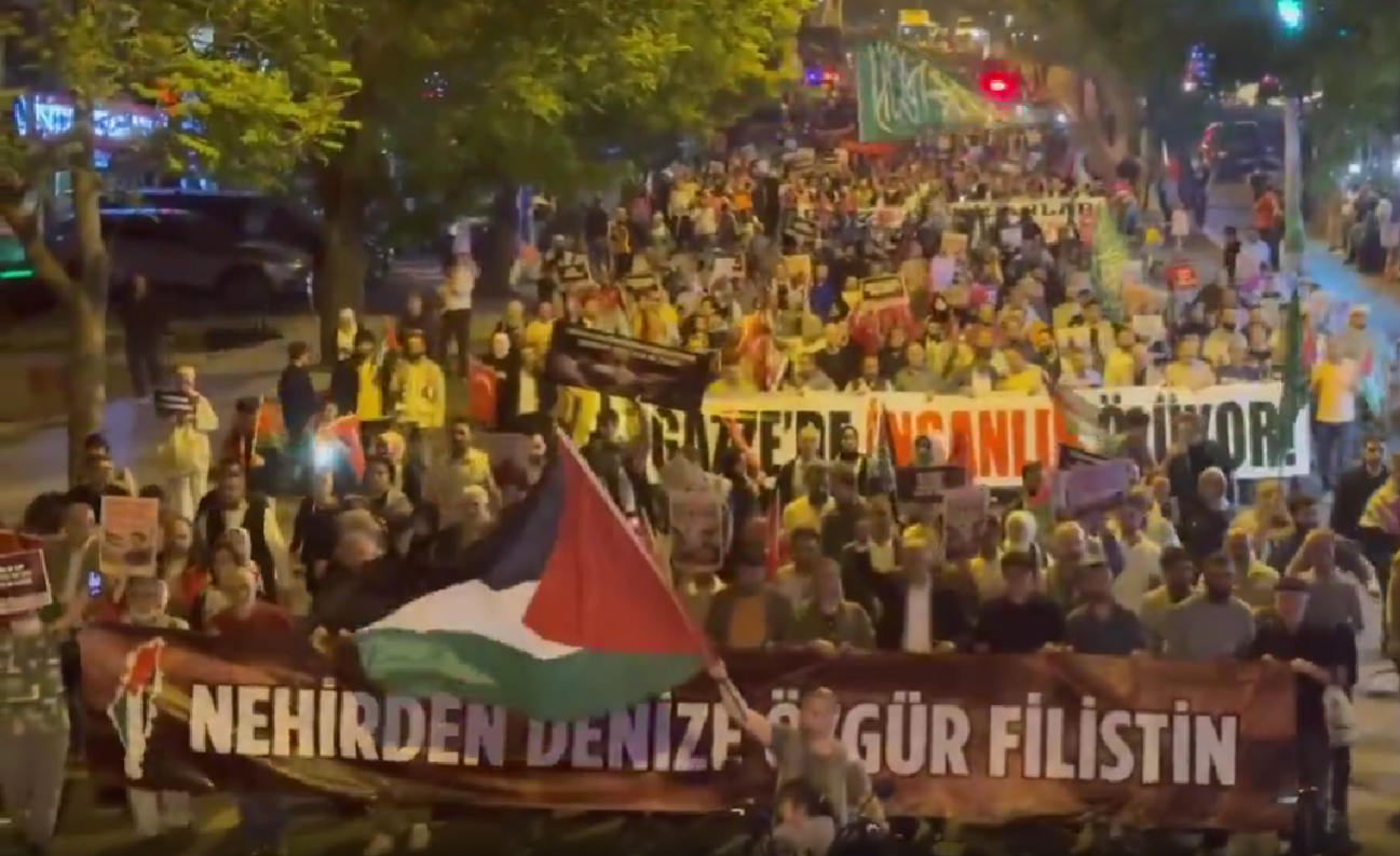 Ankara’da İsrail'in Gazze'ye saldırıları protesto edildi
