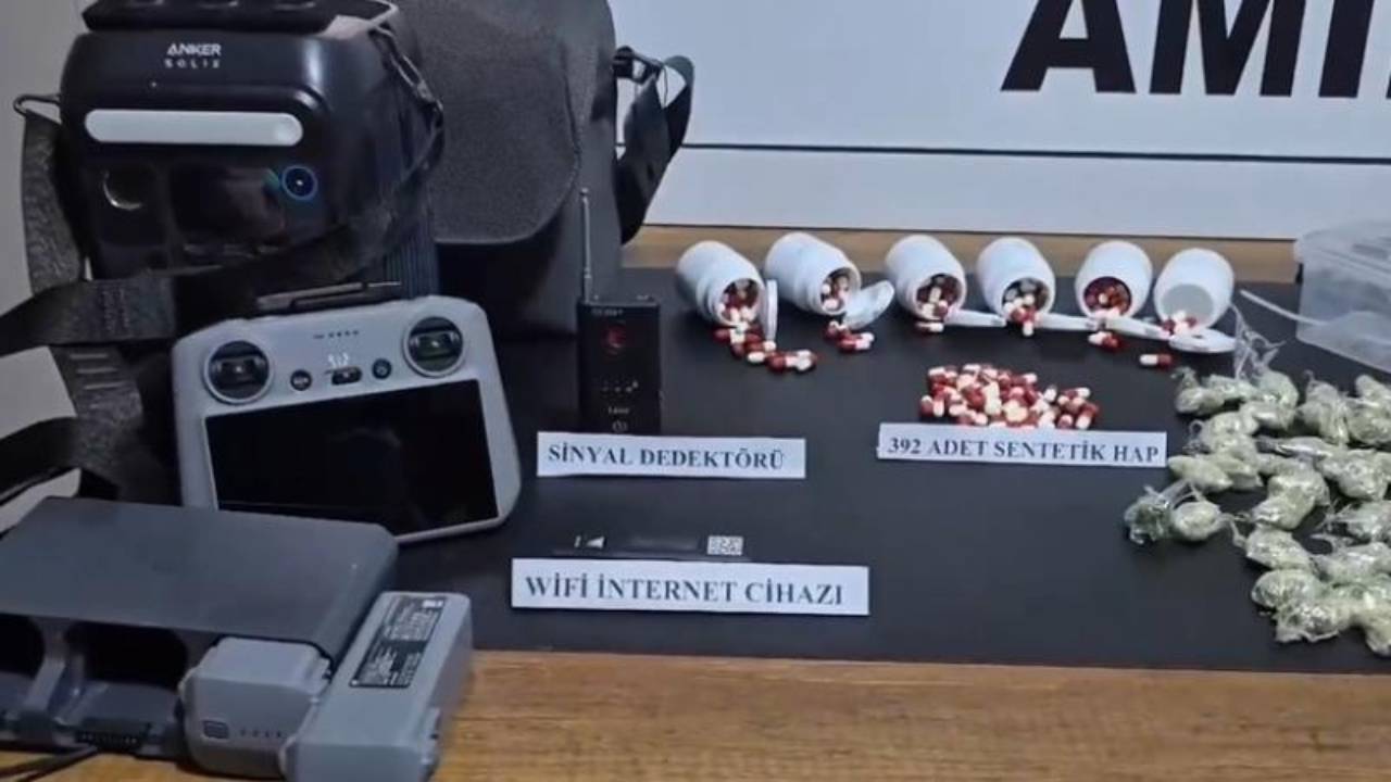 Uyuşturucu sevkiyatında kullanılan dron düşürüldü