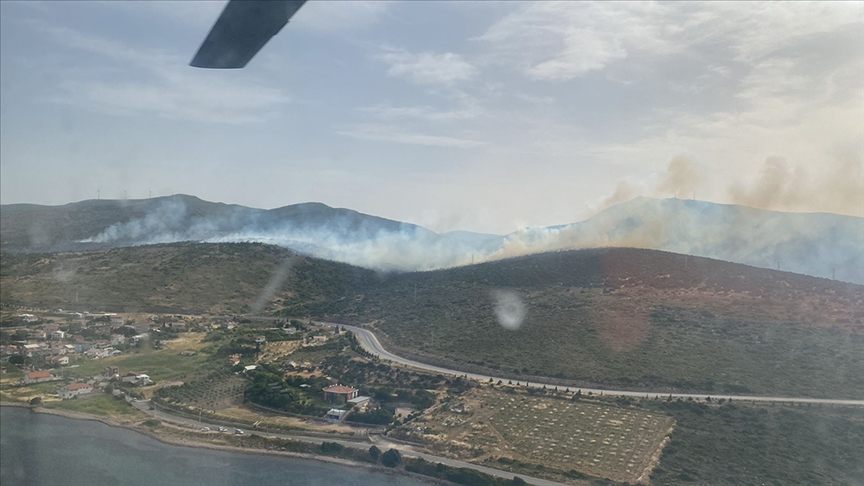 İzmir'de orman yangını