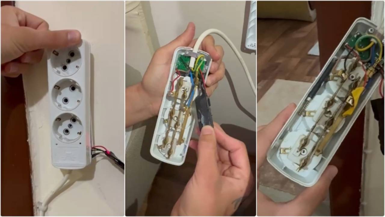 Günlük kiralanan evde gizli kamera skandalı! Üçlü prizin içinden çıktı