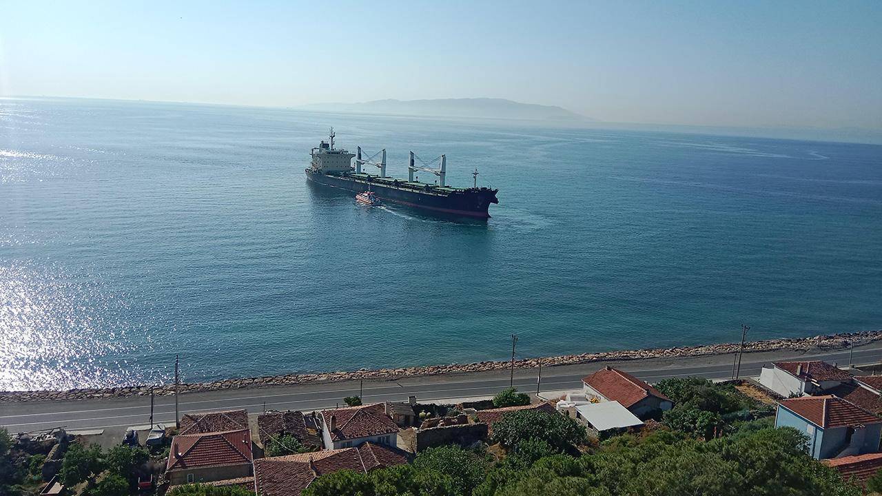 Kuru yük gemisi karaya oturdu