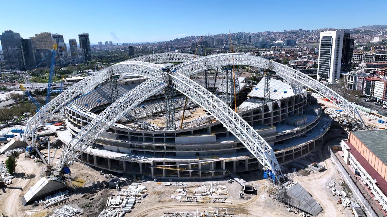 Ankara'nın yeni stadyumu hızla yükseliyor